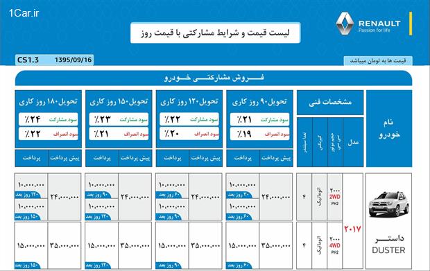 داستر را با شرایط متنوع بخرید